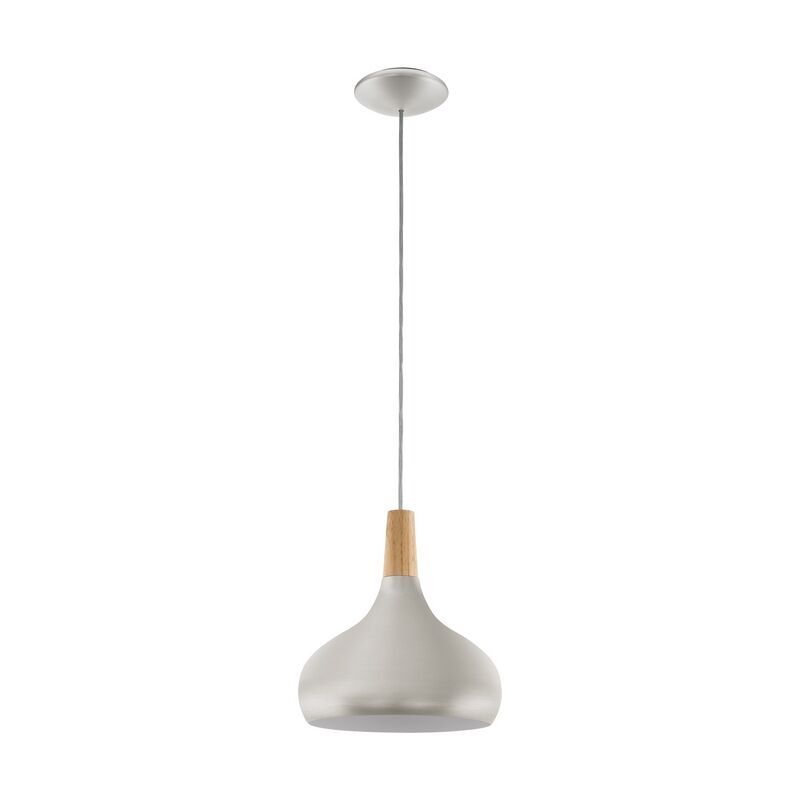 Silver pendant light steel, Tjebbe