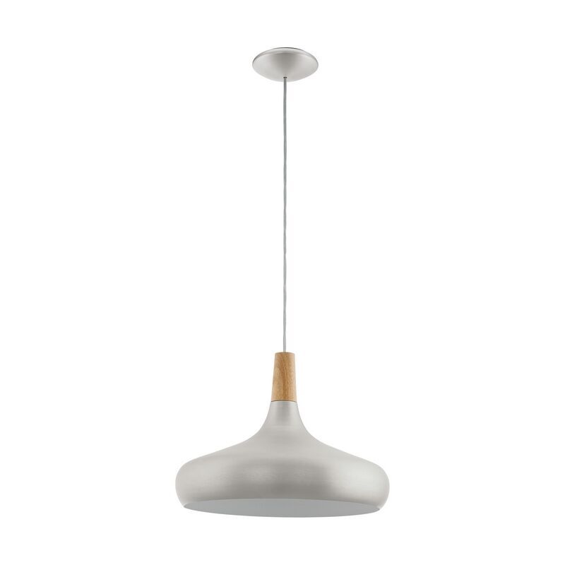 Silver pendant light steel, Tjebbe