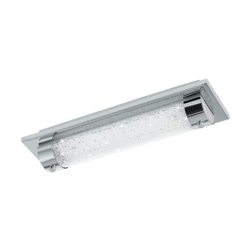 Chrome design ceiling light glass, Iris, 8W, 4000K LED, IP44 Chrome design ceiling light glass, Iris, 8W, 4000K LED, IP44