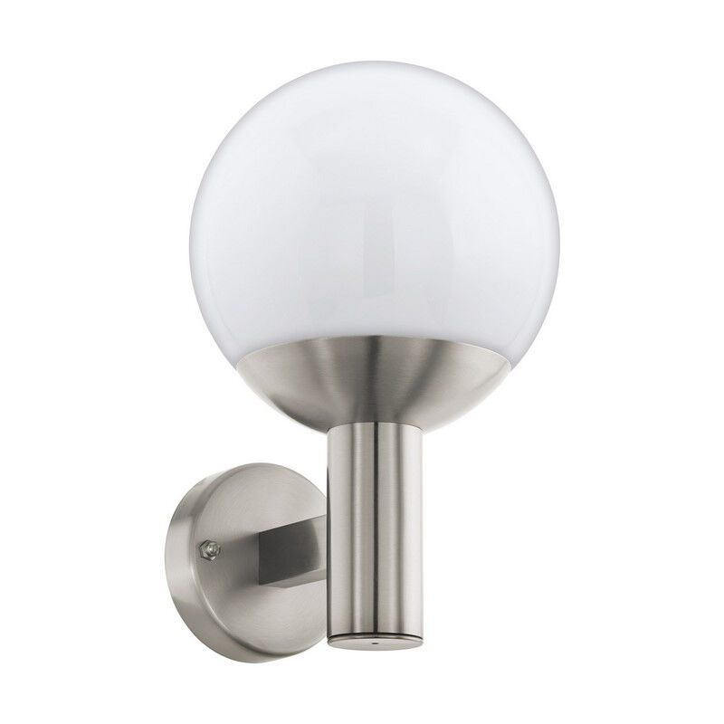 Silver modern outdoor light stainless steel, Baukje, IP44