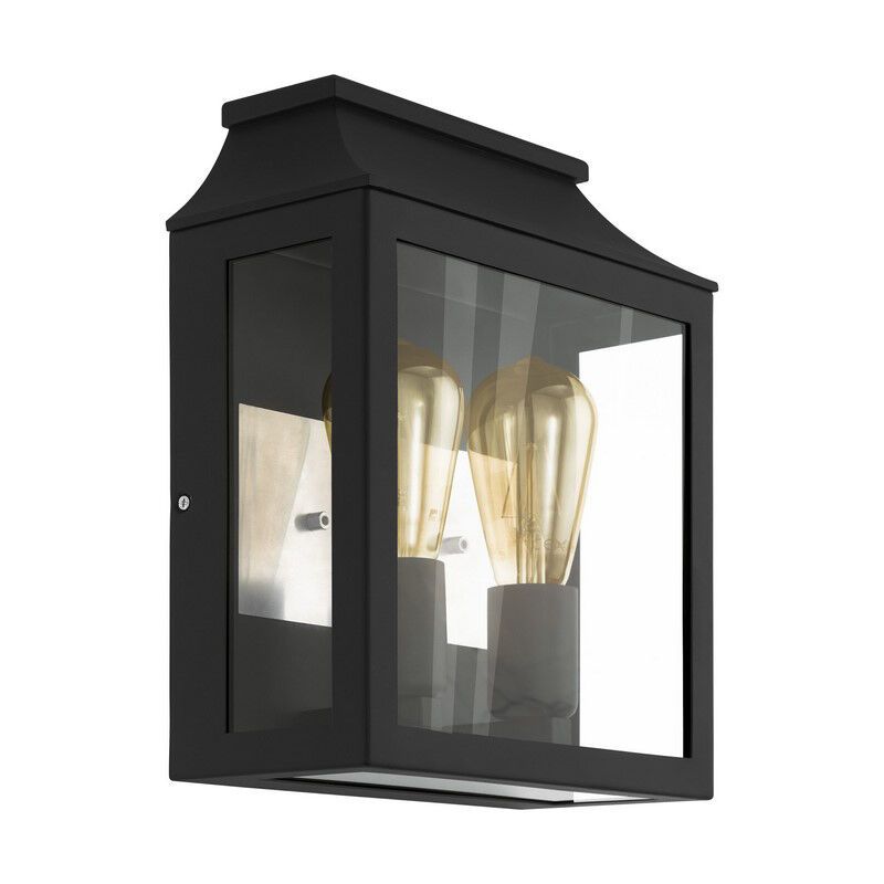 Black modern outdoor light aluminium, Lenox, IP44