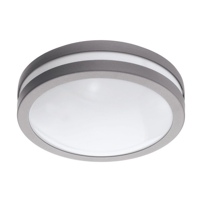 Silver outdoor light metal, Justin, IP44 Silver outdoor light metal, Justin, IP44