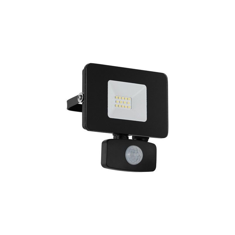 Black outdoor wall light with motion sensor aluminium, Joey, IP44 Black outdoor wall light with motion sensor aluminium, Joey, IP44