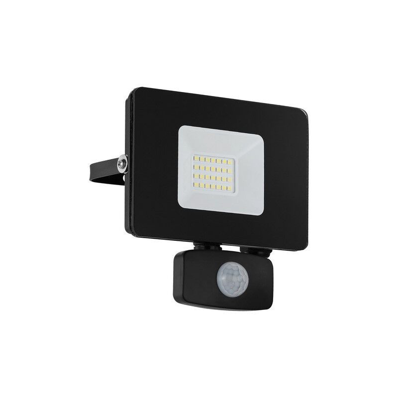 Black outdoor wall light with motion sensor aluminium, Joey, IP44