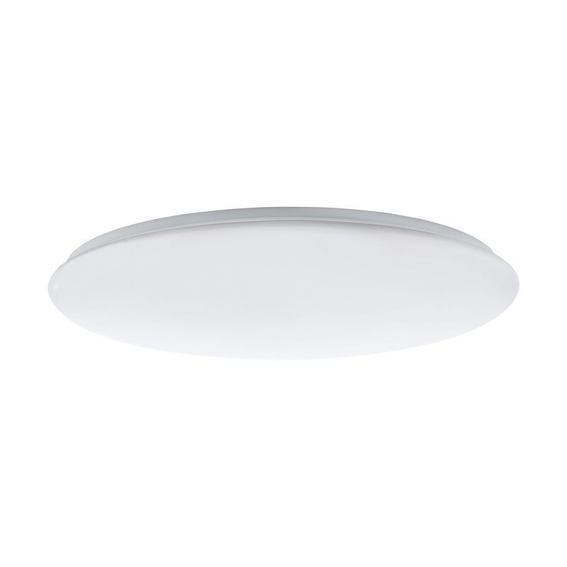 White flush ceiling light steel, Patryk, 60W, adjustable light colour LED