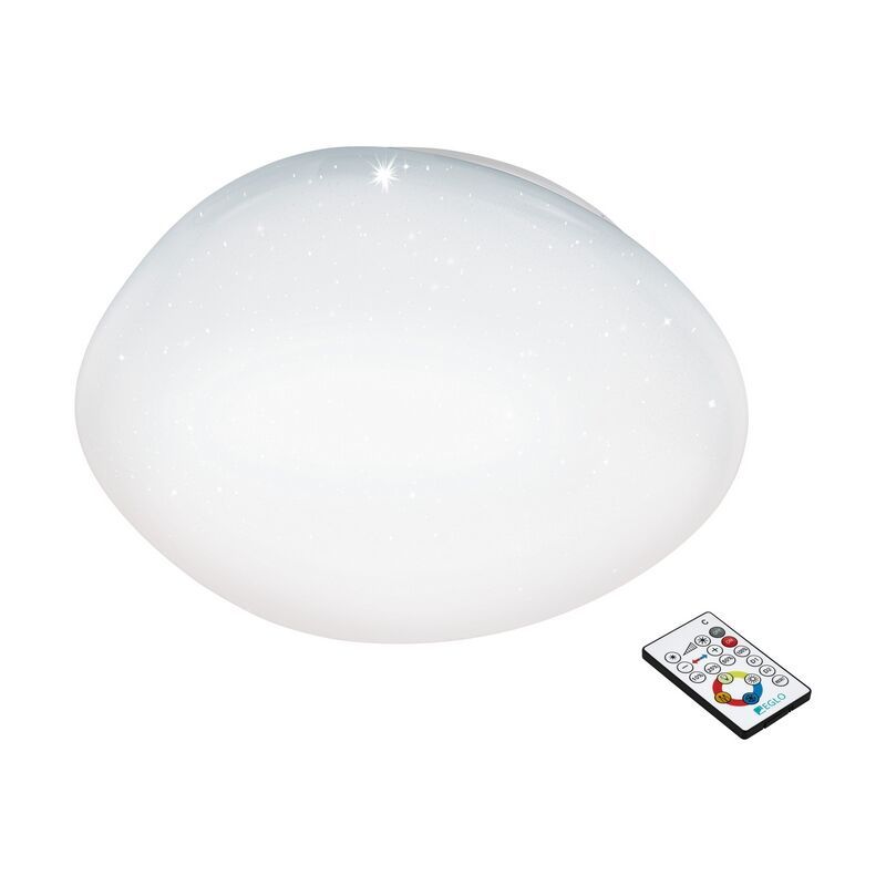 White flush ceiling light steel, Tyrell, 34W, adjustable light colour LED