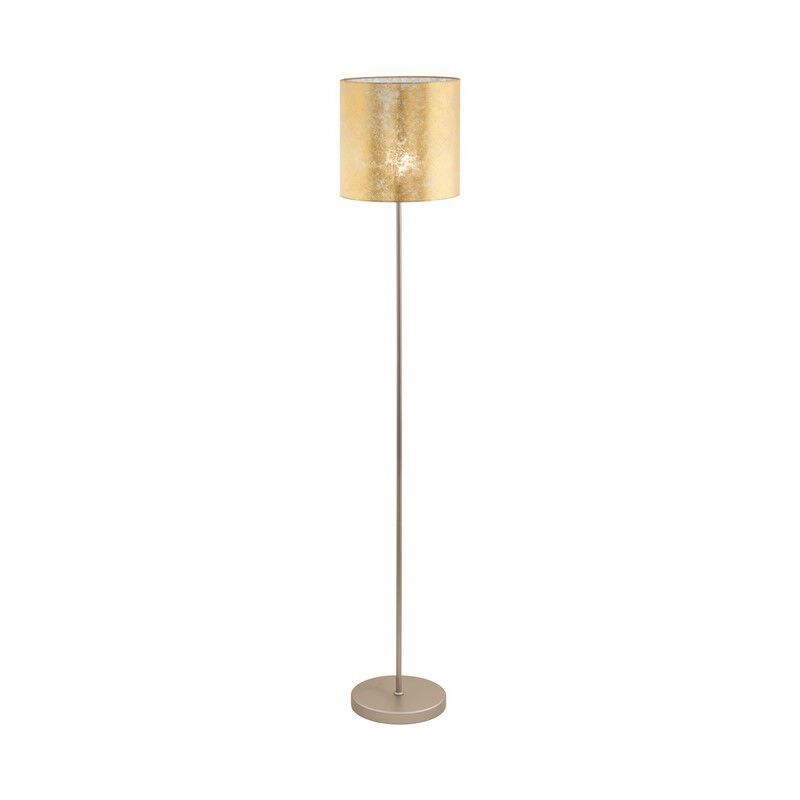 Beige modern floor lamp metal, Megan, with switch