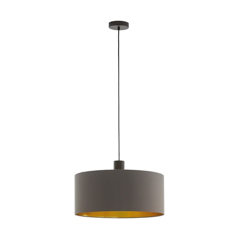Brown modern pendant light fabric, Mies