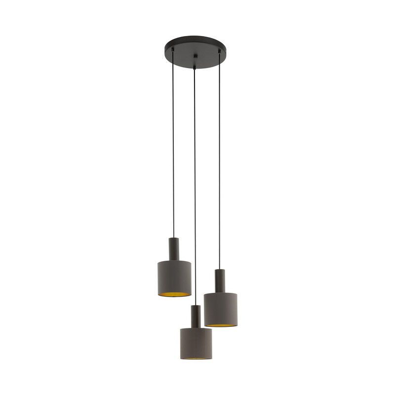 Brown modern pendant light fabric, Mies Brown modern pendant light fabric, Mies