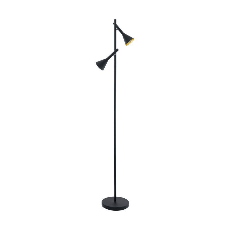 Golden floor lamp steel, Marielle, with switch Golden floor lamp steel, Marielle, with switch