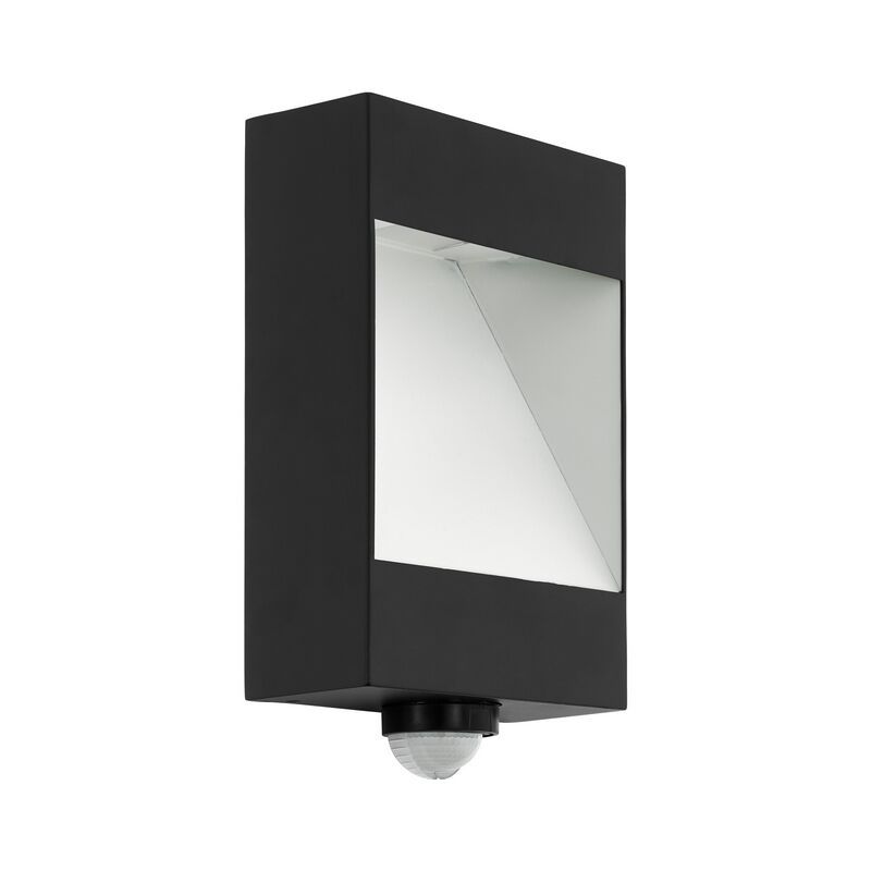Anthracite modern outdoor wall light with motion sensor aluminium, Elvi, 10W, 3000K LED, IP44