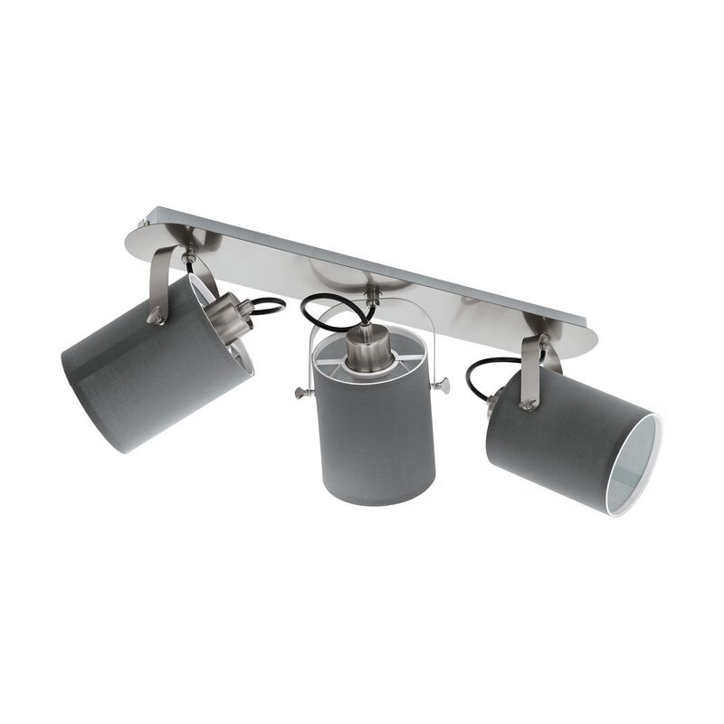Nickel rustic ceiling spotlight steel, Yvana