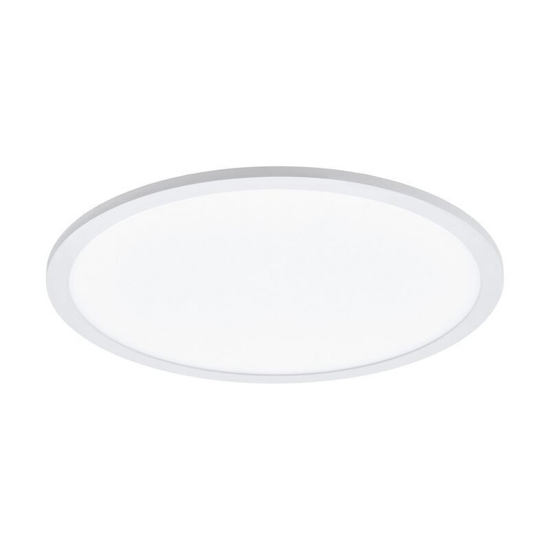 White flush ceiling light aluminium, Ericus, 19W, adjustable light colour LED