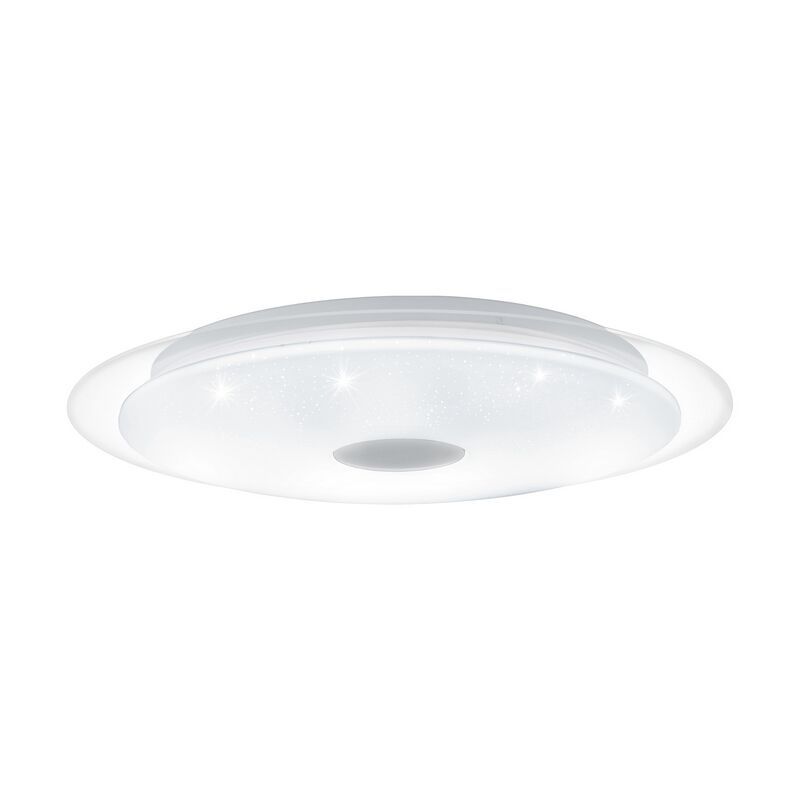 Transparent flush ceiling light steel, Dunya, 24W, adjustable light colour LED Transparent flush ceiling light steel, Dunya, 24W, adjustable light colour LED