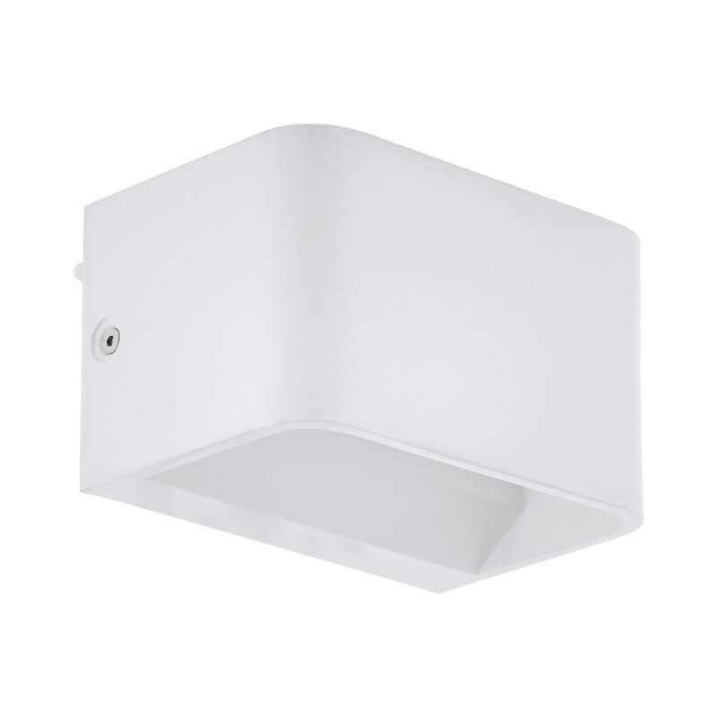 White wall light aluminium, Tjalle, 6W, 3000K LED