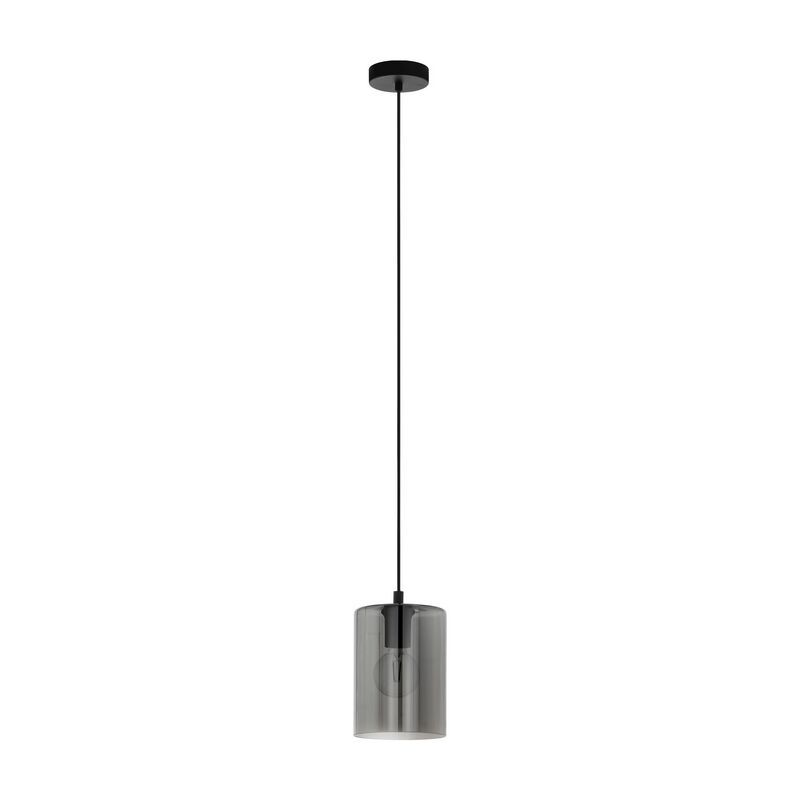 Grey pendant light smoke glass, Lucian