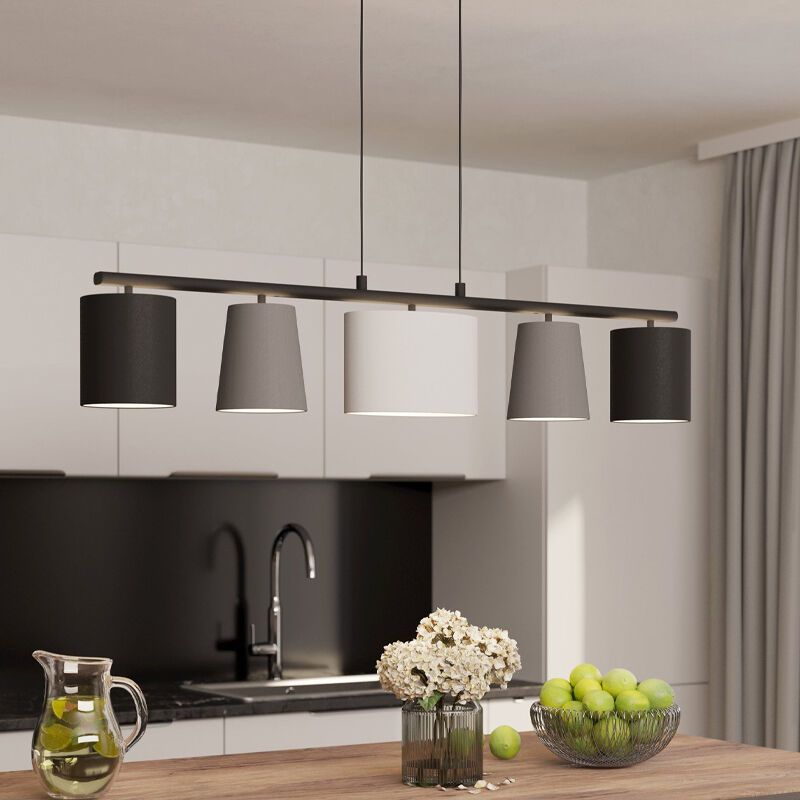 Grey modern pendant light steel, Anina