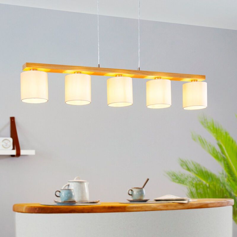 Wooden pendant light, Magali