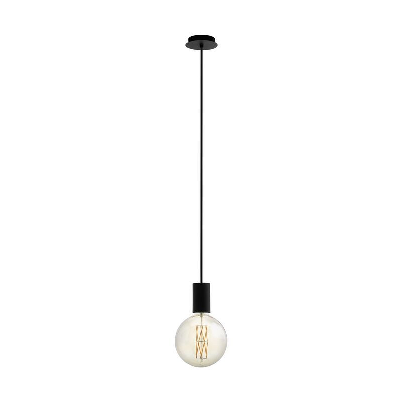Black pendant light steel, Samed