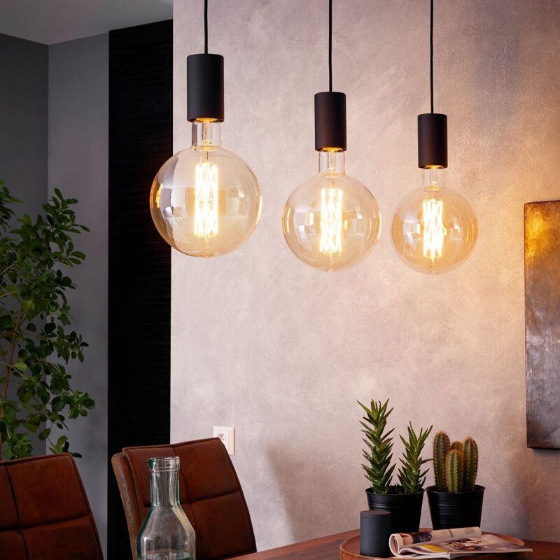 Black pendant light steel, Samed Black pendant light steel, Samed