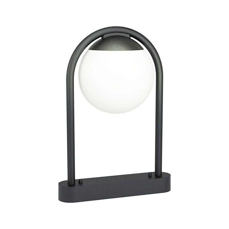 Black modern outdoor light steel, Lynne, IP44