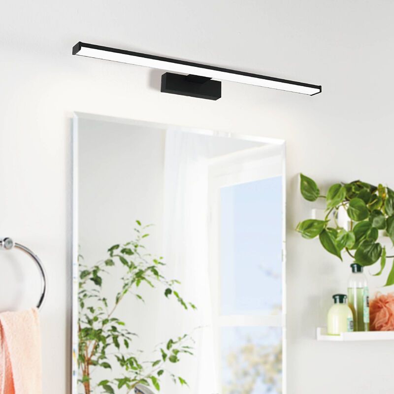 Black mirror lighting plastic, Nancy, 11W, 4000K LED, IP44