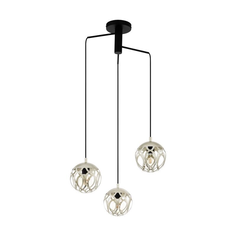 Grey modern pendant light steel, Eveliene
