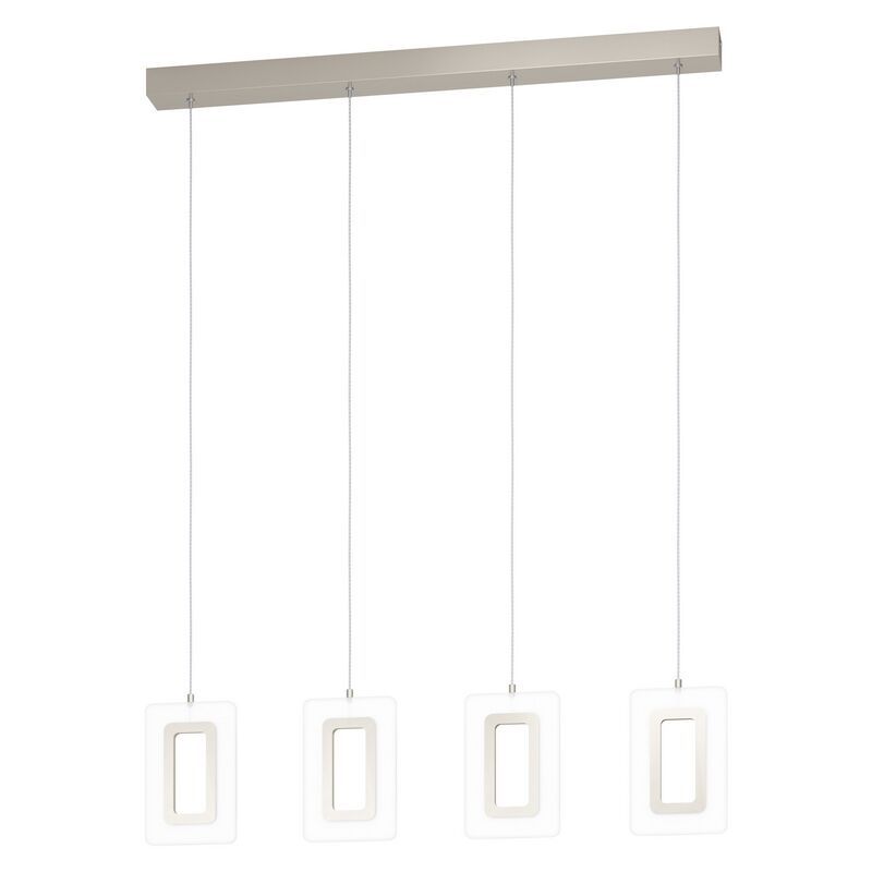 Nickel pendant light plastic, Niels, 5W, 3000K LED
