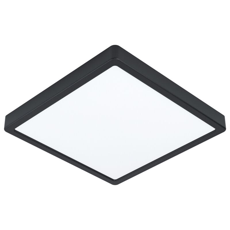 Black ceiling light steel, Pascale, 20W, 3000K LED