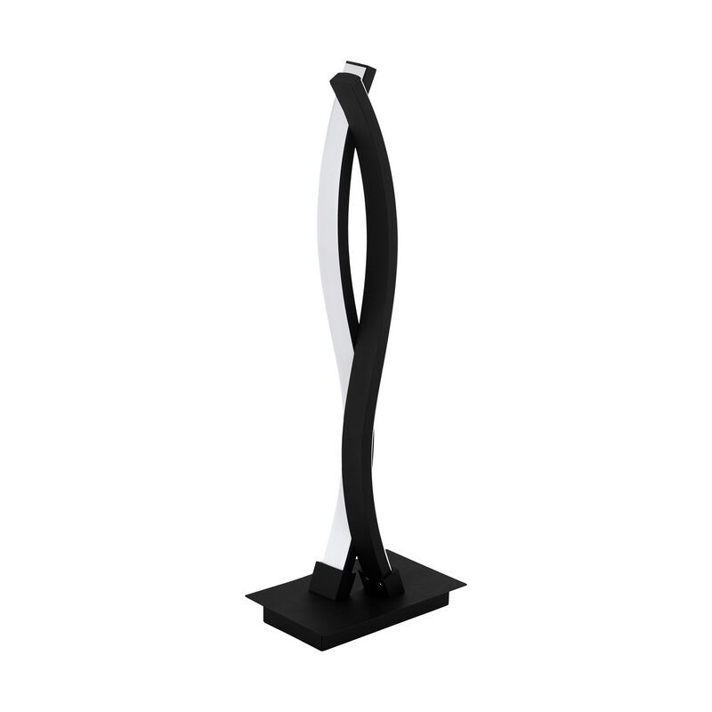 Black modern table lamp aluminium, Arantxa, 10W, 3000K LED, with switch