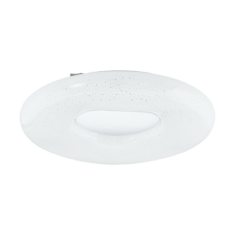 White flush ceiling light steel, Ziya, 24W, adjustable light colour LED