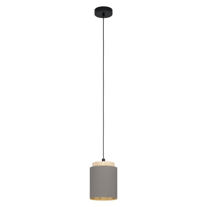Brown modern pendant light fabric, Gabi