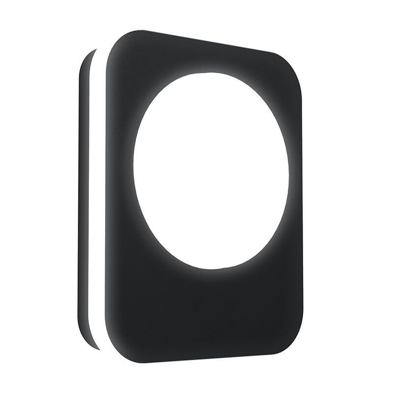 Black modern outdoor light aluminium, Luut, 9W, 3000K LED, IP44 Black modern outdoor light aluminium, Luut, 9W, 3000K LED, IP44