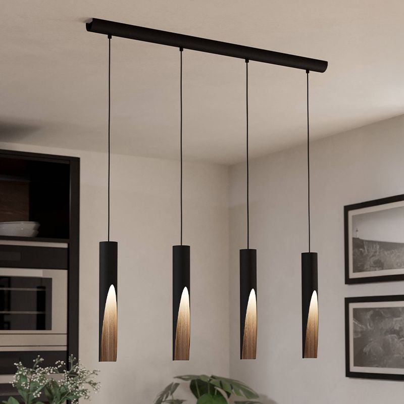 Black modern pendant light steel, Aloysius Black modern pendant light steel, Aloysius
