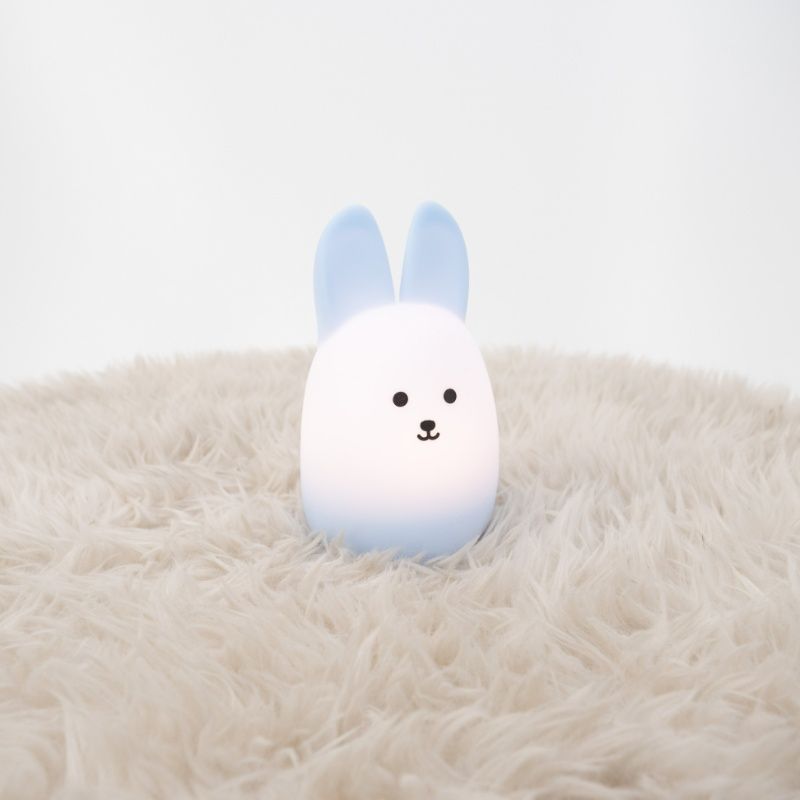 Blue children's table lamp plastic, Bunny, 5W, RGBW LED