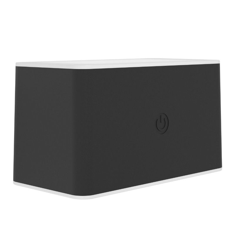 Black modern wall light plastic, Vishal, 12W, warm to cold white adjustable LED, IP44, with touch dimmer
