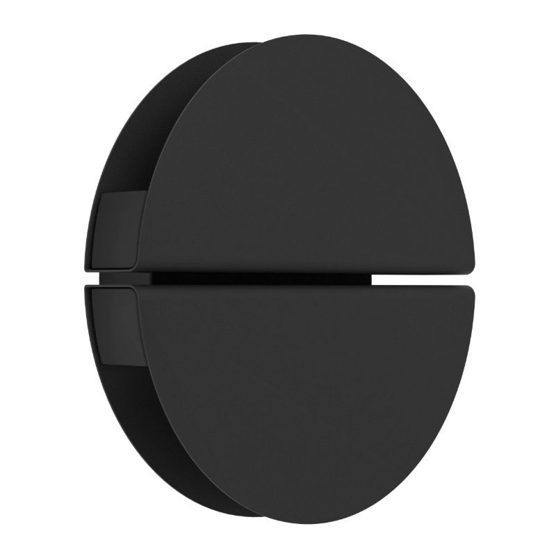 Black modern wall light stainless steel, Vidya, 5W, warm to cold white adjustable LED, IP44