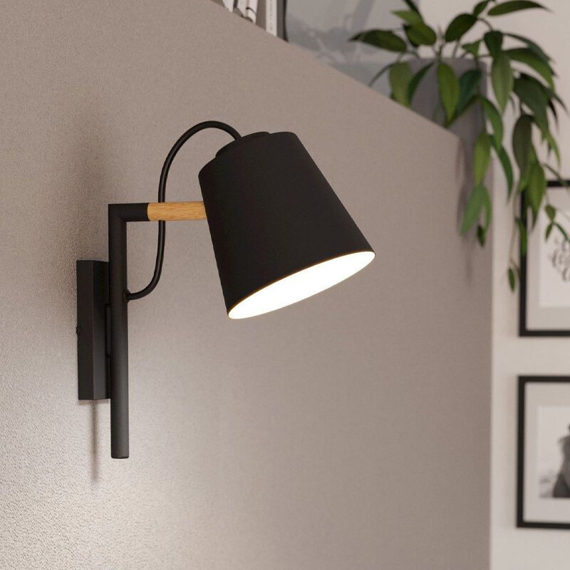 Black industrial wall light aluminium, Jevon Black industrial wall light aluminium, Jevon