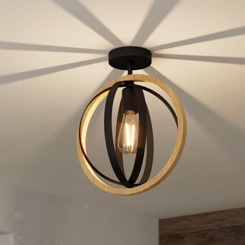 Wood ceiling light brown, Angeline