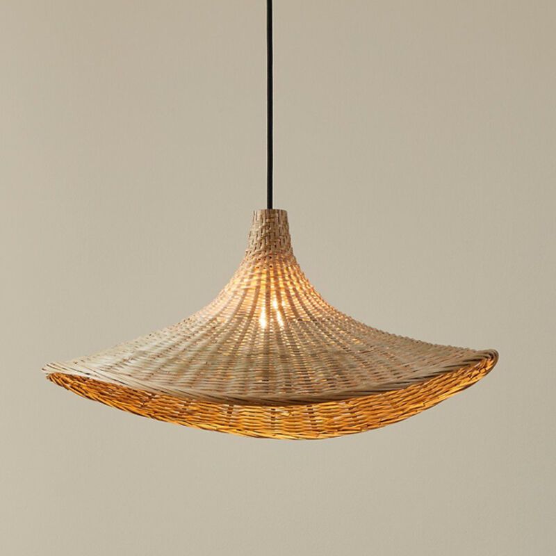Rattan pendant light brown, Jettie