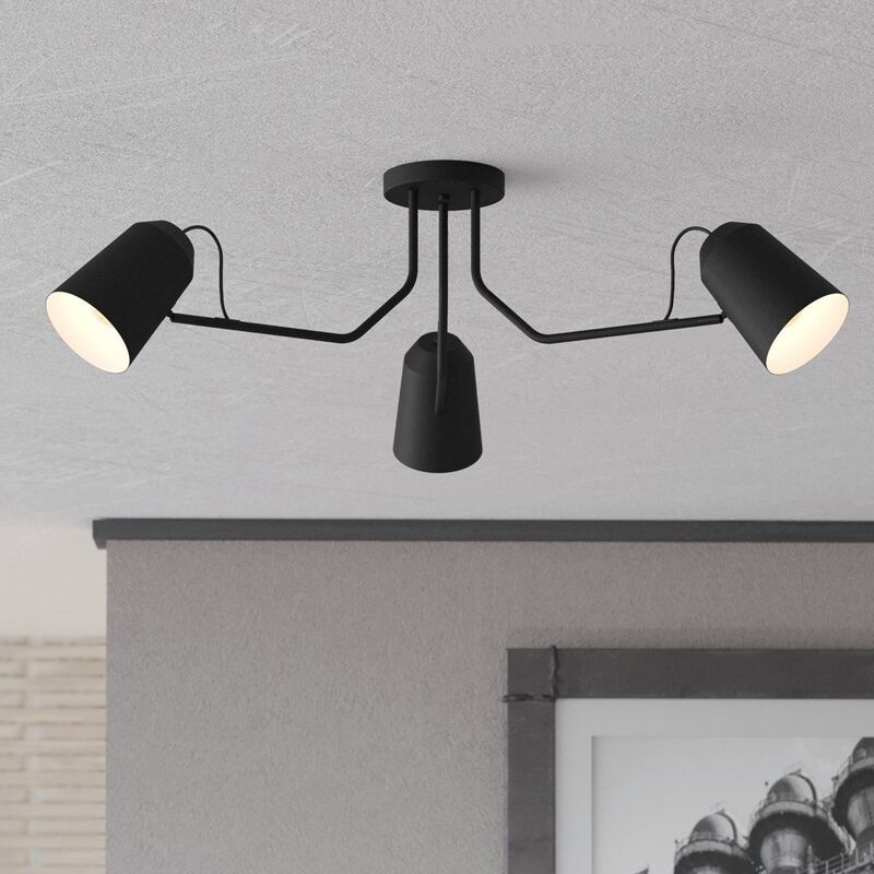 Black industrial ceiling light aluminium, Jelco Black industrial ceiling light aluminium, Jelco
