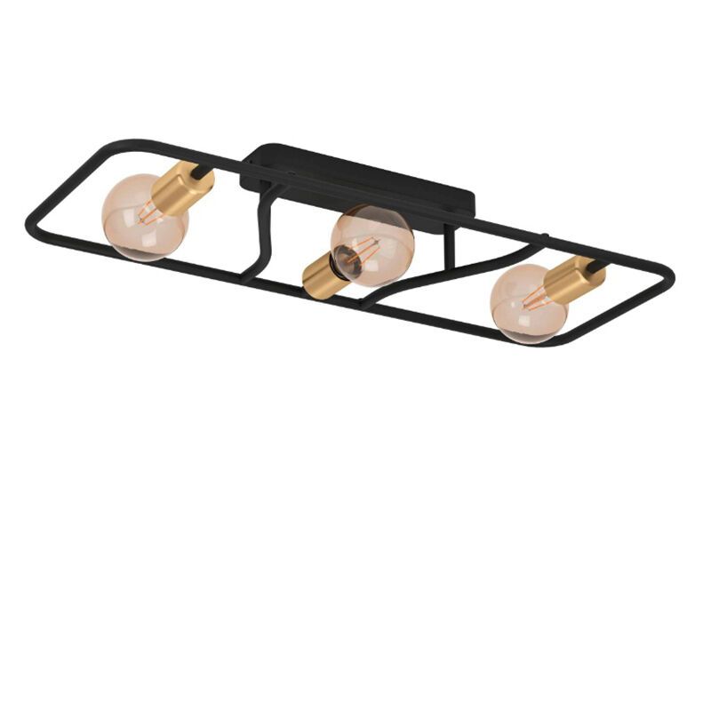 Golden industrial flush ceiling light aluminium, Jaron Golden industrial flush ceiling light aluminium, Jaron