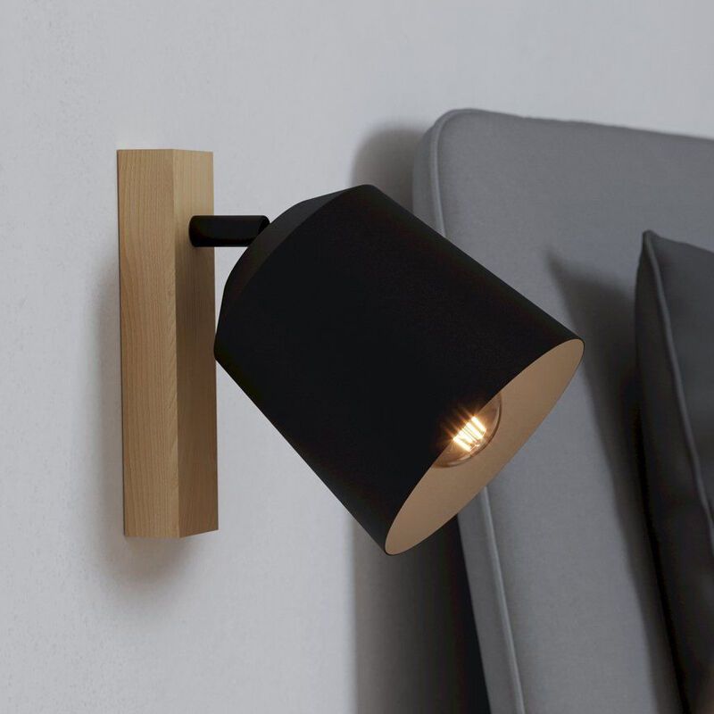 Wood ceiling spotlight brown, Teddy