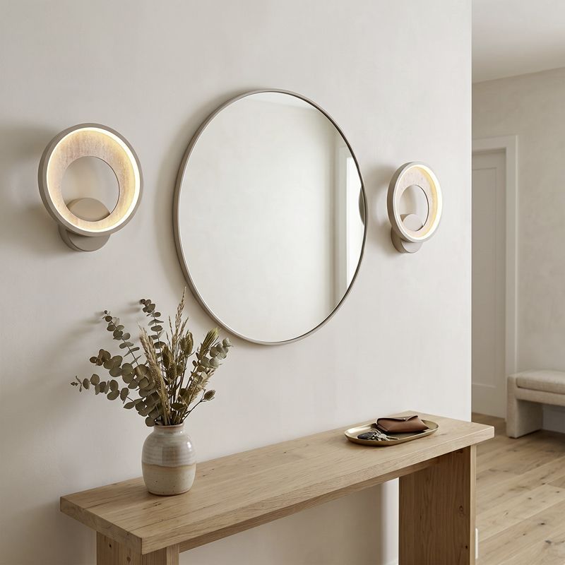 Beige modern wall light plastic, Meliciano, 11W, 2700K LED