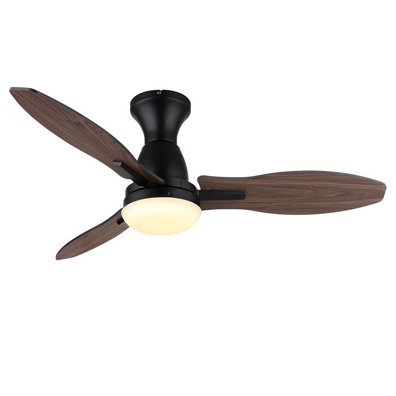 Brown rustic ceiling fan metal, Majda, 22W, white switch LED, with remote control