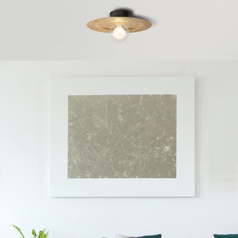 Black classic ceiling light metal, Rimke