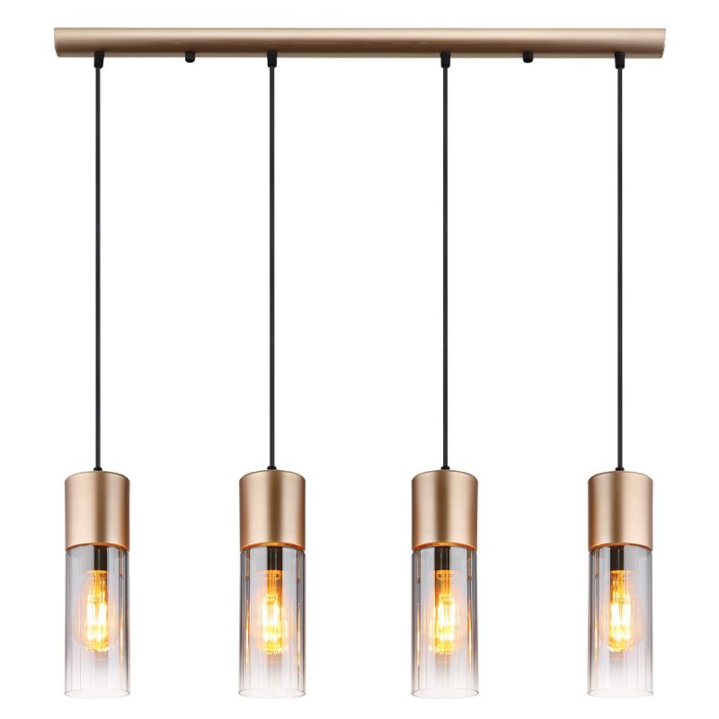 Brown design pendant light metal, Xena