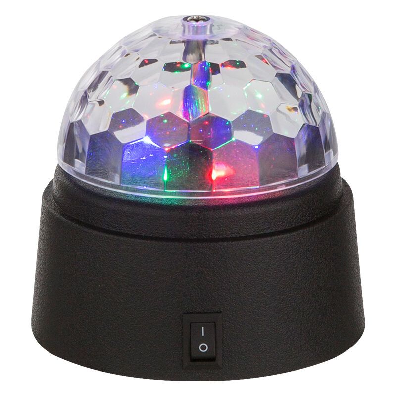 Multicoloured disco lighting plastic, Laurin, 0,6W, RGB LED, with switch