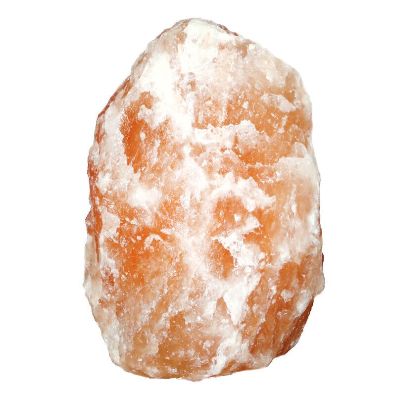Orange salt lamp stone, Mersa, with switch