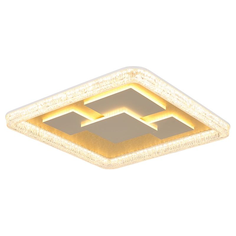 Golden design flush ceiling light acrylic, Lynsey, 40W, 3000K LED Golden design flush ceiling light acrylic, Lynsey, 40W, 3000K LED